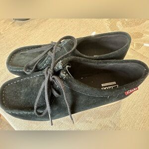 Clarks Black Suede Men's Loafers
